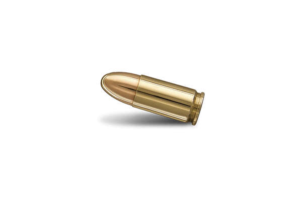 Handgun ammo cartridge